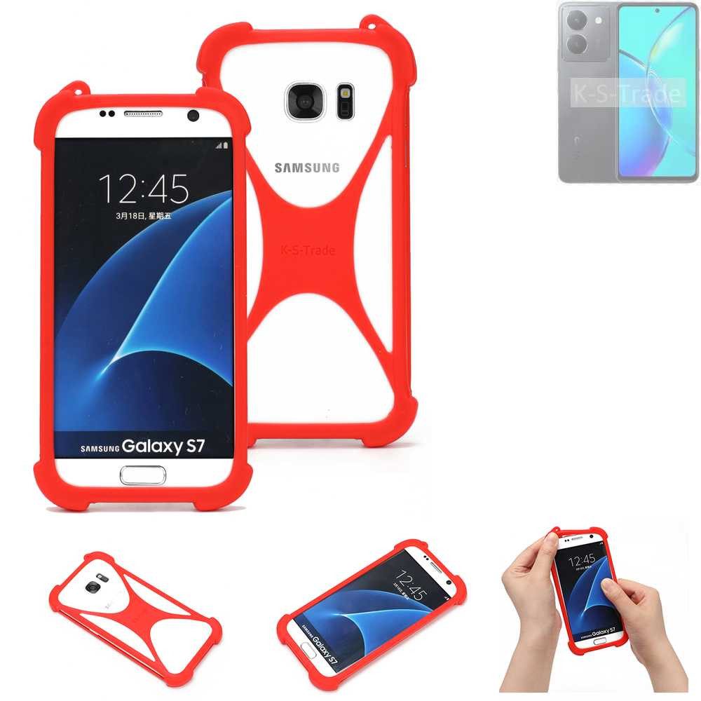 K-S-Trade Handyhülle für Vivo Y36t, Handy-Hülle Schutz-Hülle Bumper Silikon Schutz Hülle Cover Case