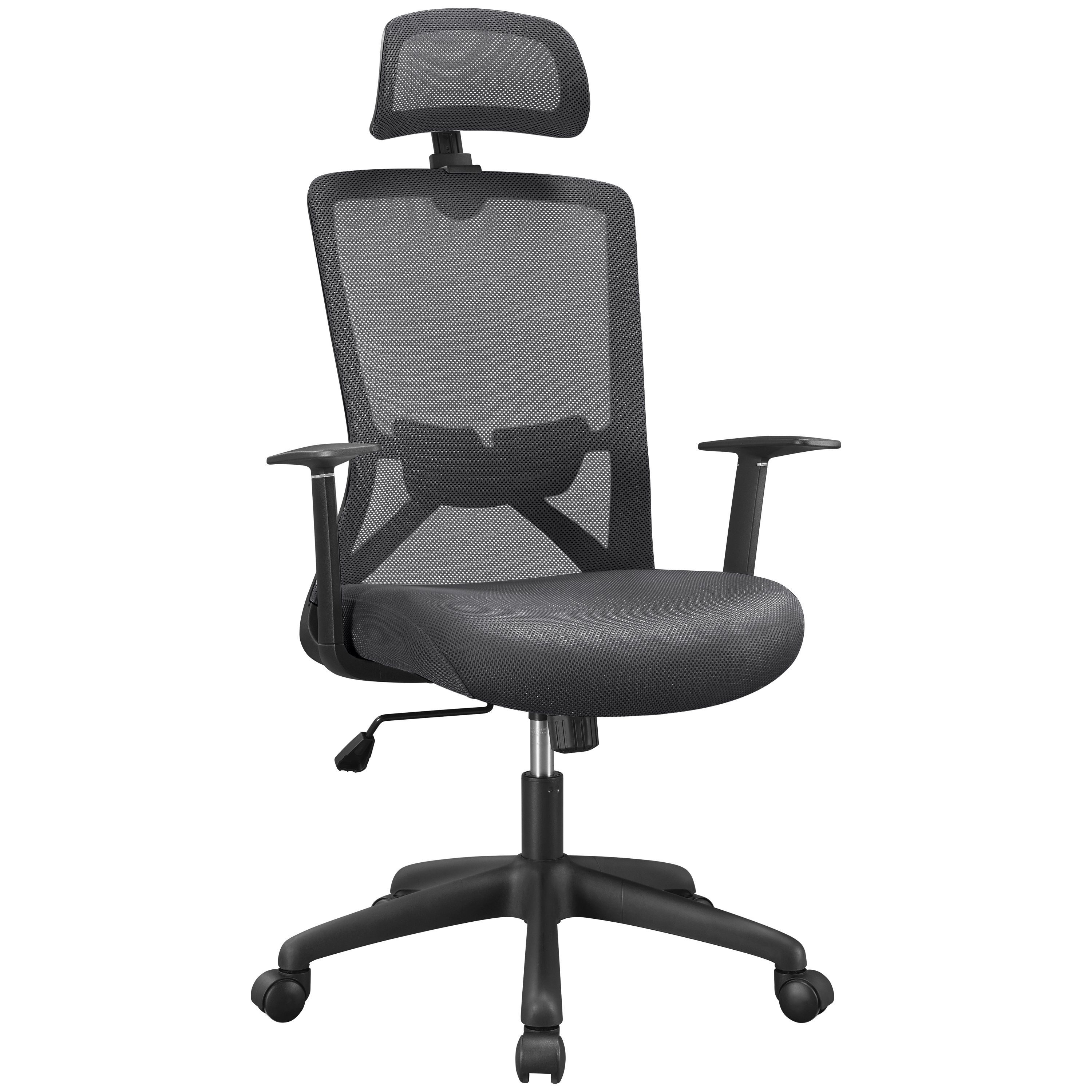 Yaheetech Drehstuhl, Bürostuhl mit Rollen Ergonomischer günstig online kaufen