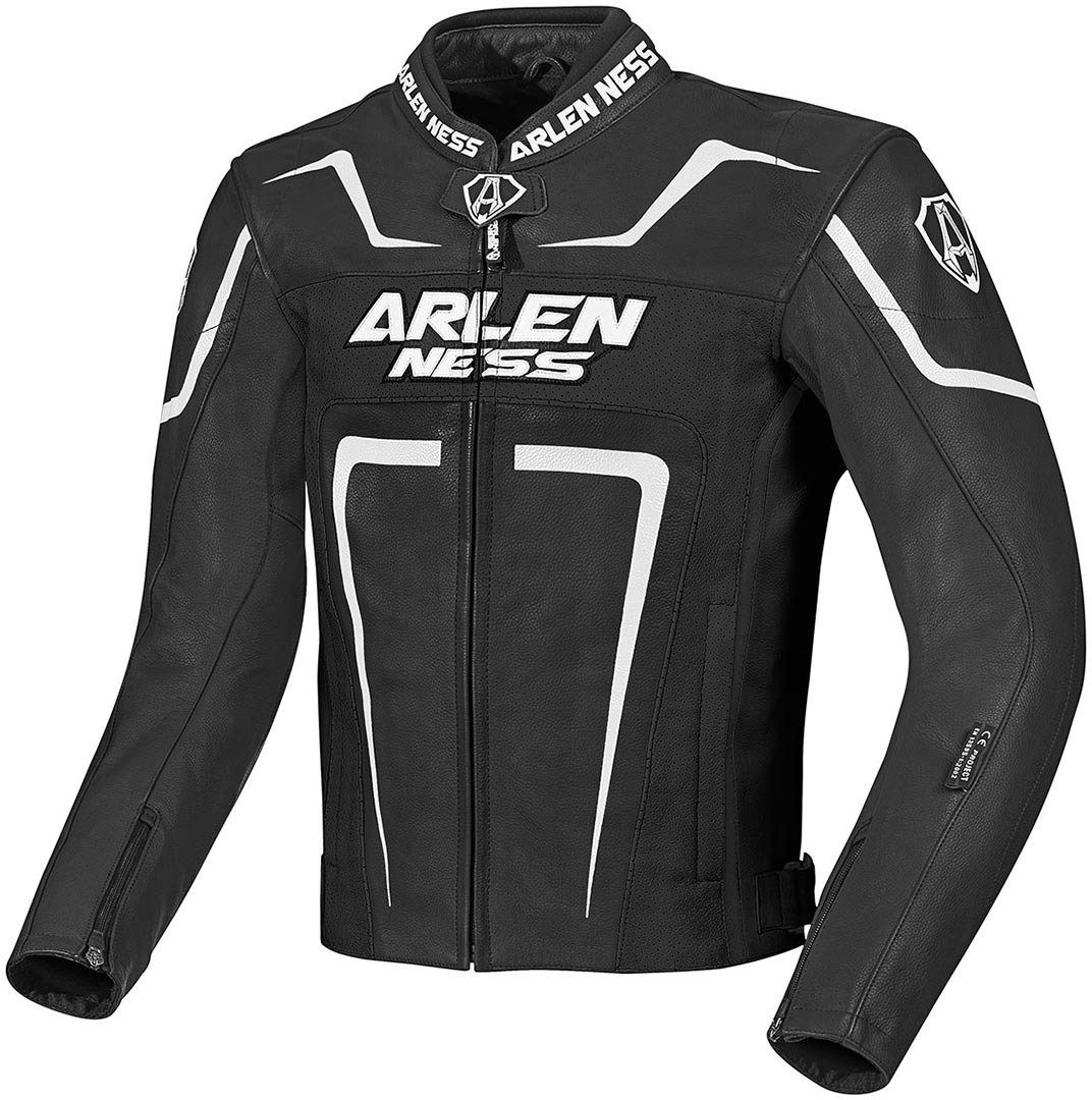 Arlen Ness Motorradjacke Motegi Motorrad Lederjacke herausnehmbares Innenfutter