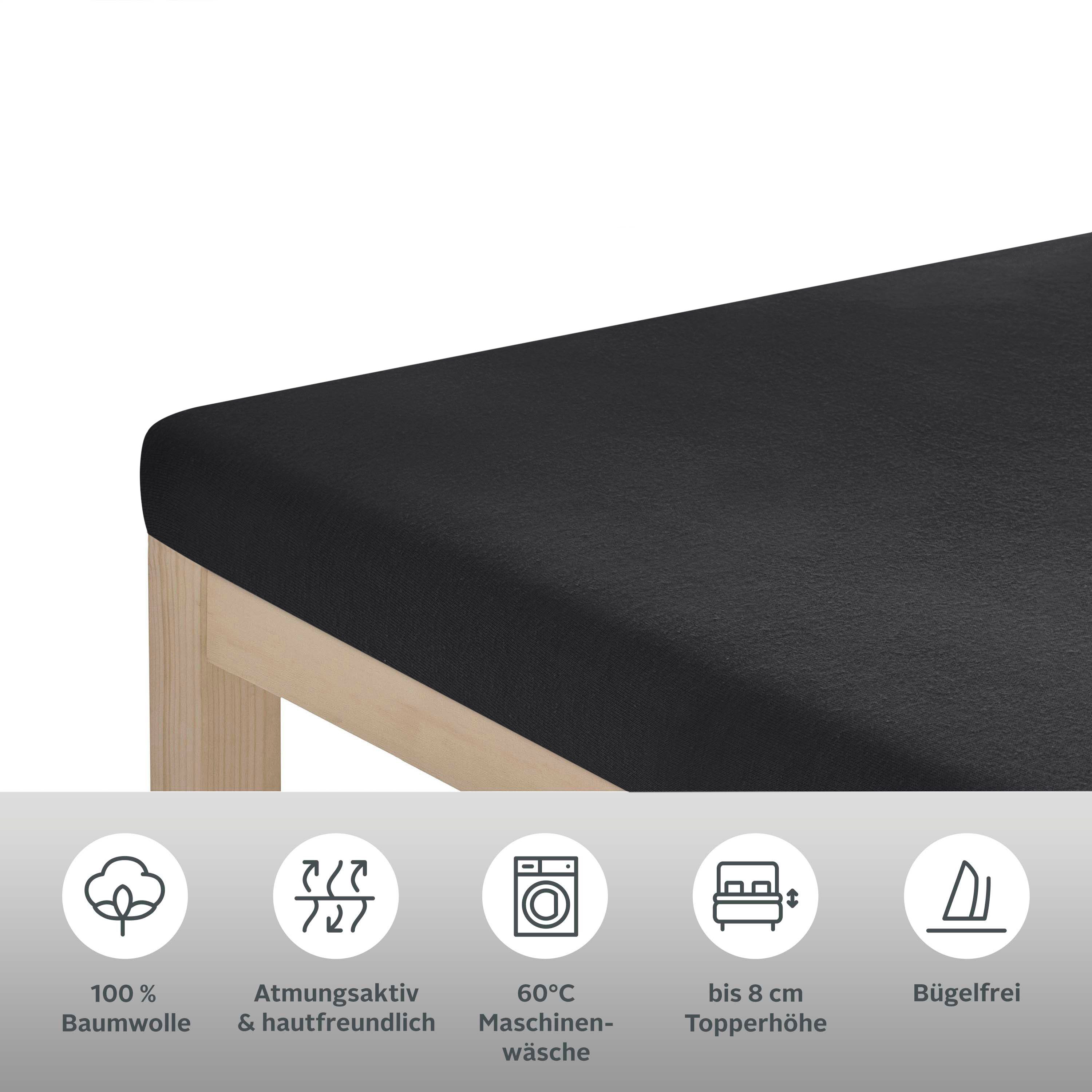 OTTO home Spannbettlaken Physalis Topper Comfort, in Gr. 90x200, 140x200 od günstig online kaufen