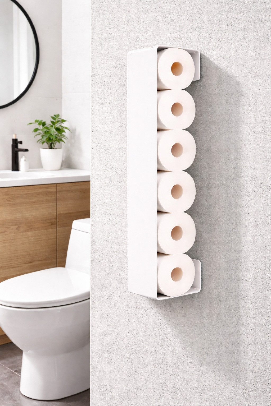 Radius Toiletten-Ersatzrollenhalter Radius Design WC-Rollen Wandhalter PURORAGGIO