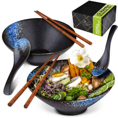 Perfectosan Suppenschüssel Osaka Stardust, (Set für zwei Personen), handgefertigt, mikrowellen/spülmaschinengeeignet, Keramik