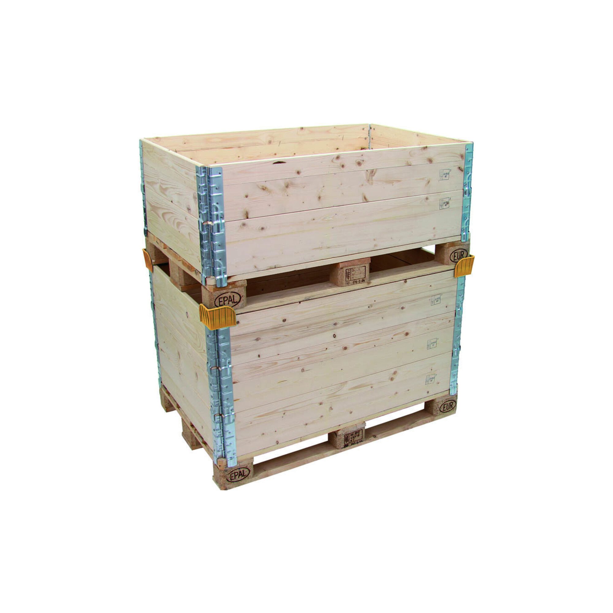TRANSPAK Palettenbett TransPak Stapelecken Holzaufsatzr. 90x45x35mm (LxBxH) 4 Stk