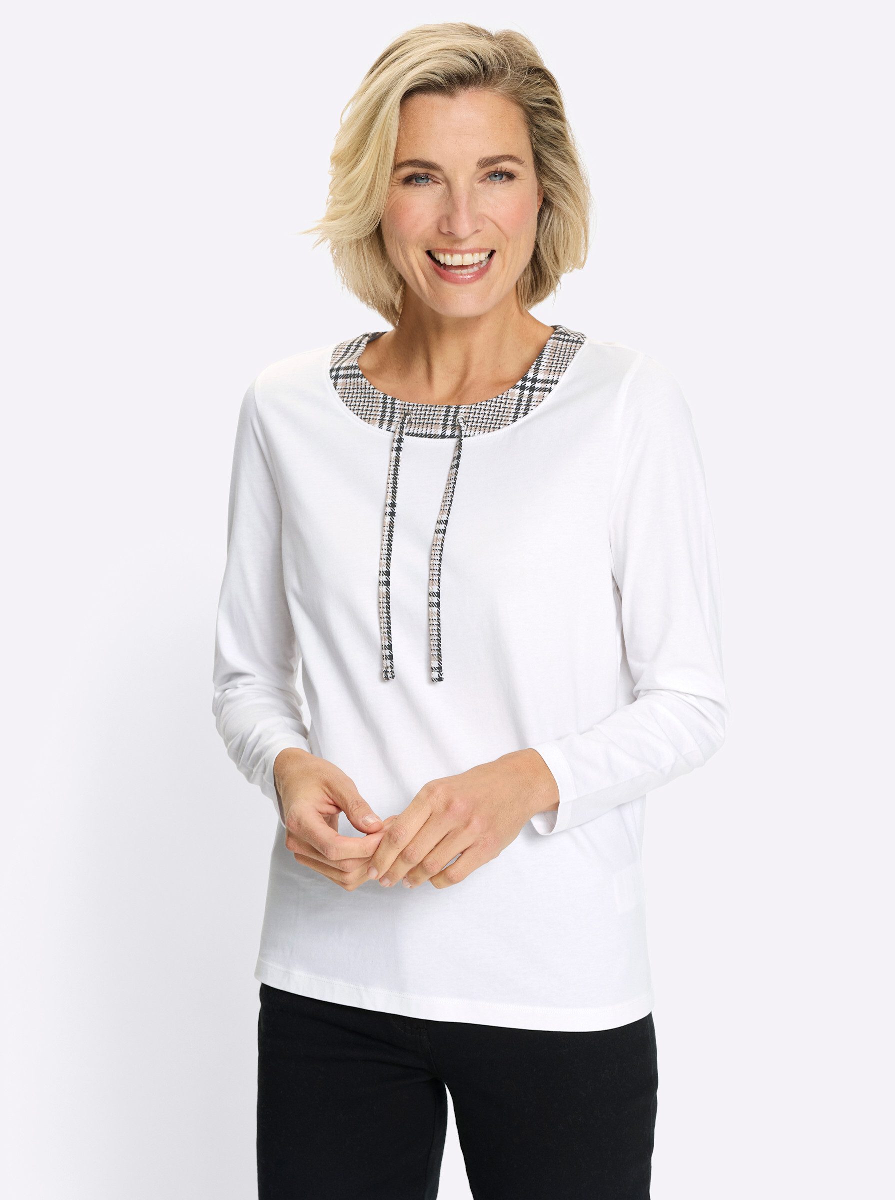 Sieh an! T-Shirt Langarm-Shirt Langarm