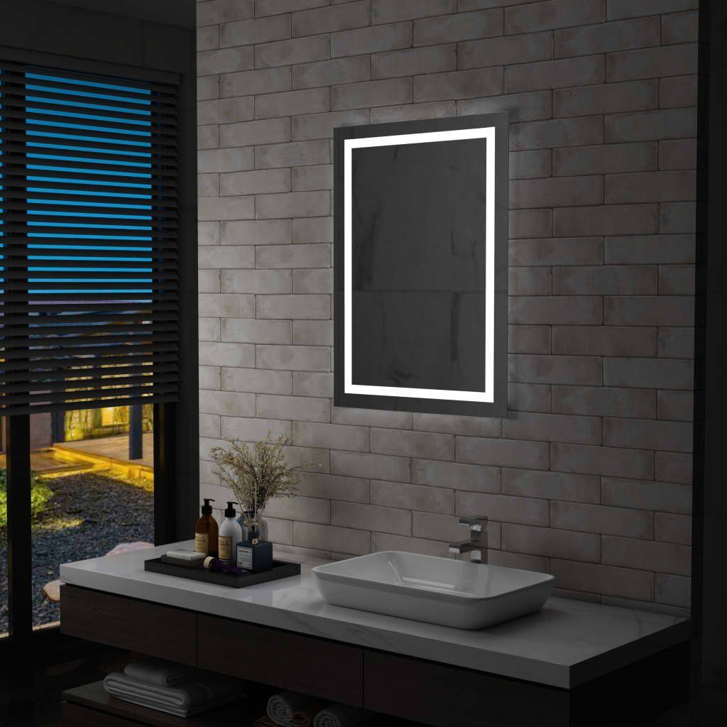 furnicato Wandspiegel LED-Badspiegel mit Berührungssensor cm 60x80