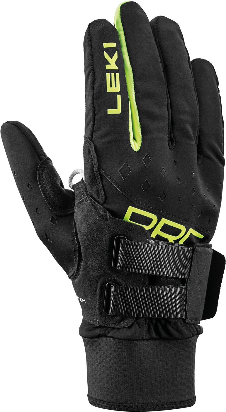 Leki Skihandschuhe PRC Shark SCHWARZ-GELB