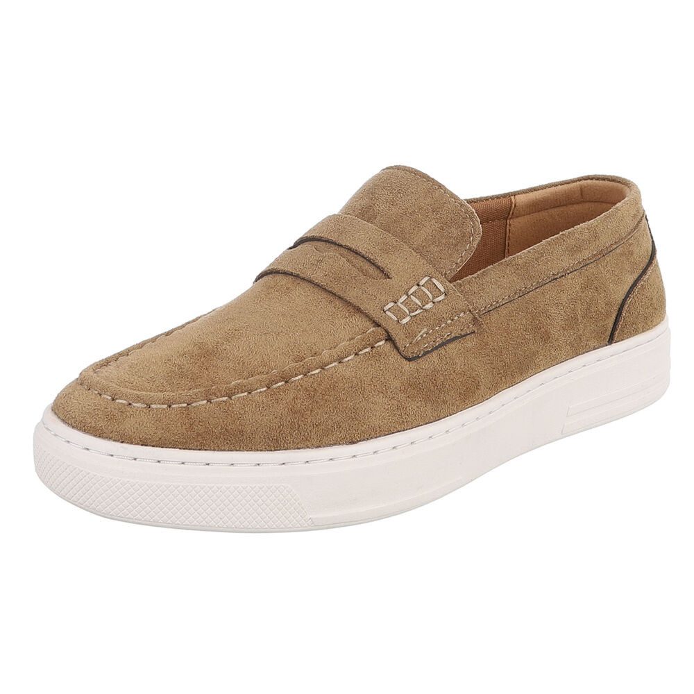 Coolwalk Herren Slip-On Mokassin-Slipper mit Komfortsohle Slipper (91563682) Flach Slipper in Hellbraun