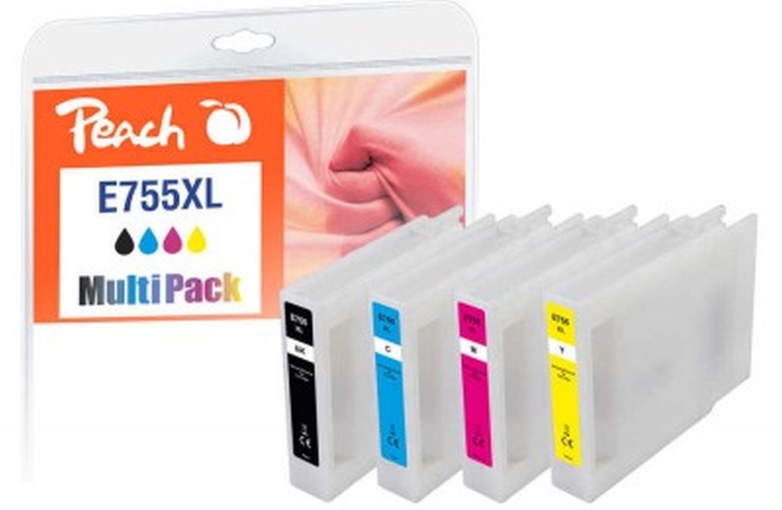 Peach Tonerpatrone Peach Patrone Epson No.755XL MultiPack bk,c,m,y remanufactured