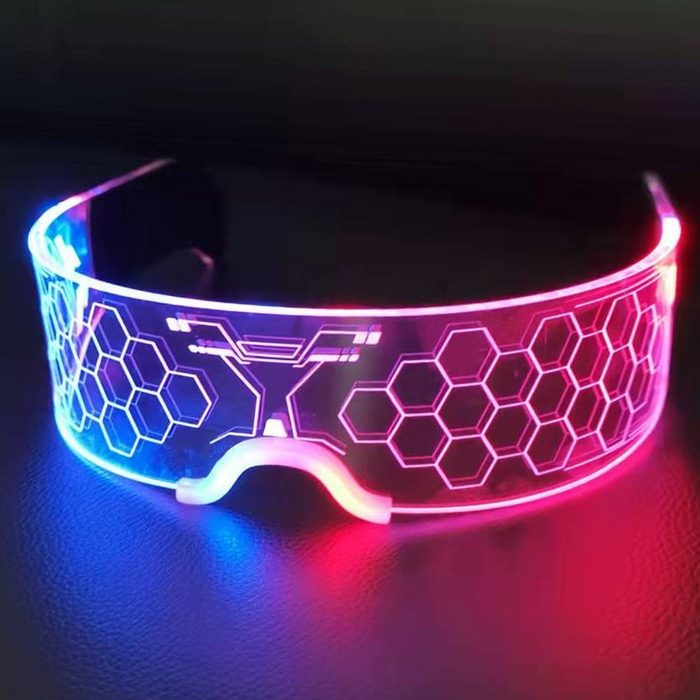 FeelGlad Sonnenbrille Leuchtendes LED-Sonnenschutzglas