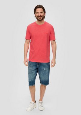 s.Oliver T-Shirt Jerseyshirt (2-tlg) Rundhals, kurzarm, Flammgarn, Logo, im 2er Pack