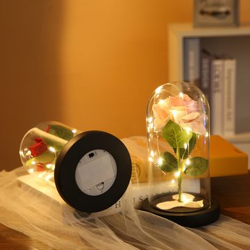 KINSI LED Dekolicht Stimmungslichter,klare LED-Lichter Rosen,Jahrestag,Blumengeschenke