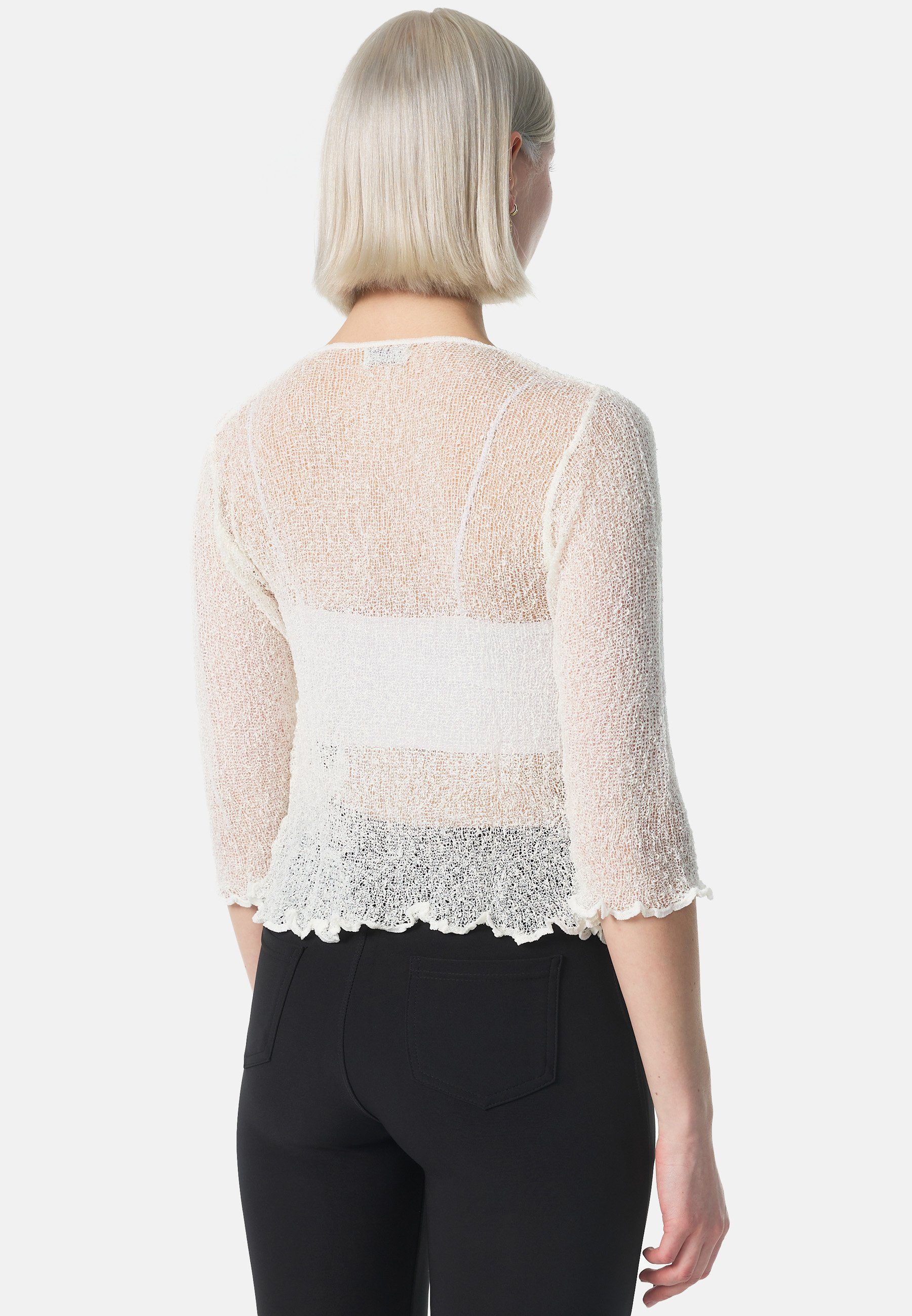 ikat Bolero IKA01 (Sommerlicher angenehm leichter Damen Bolero mit 3/4 Arm)