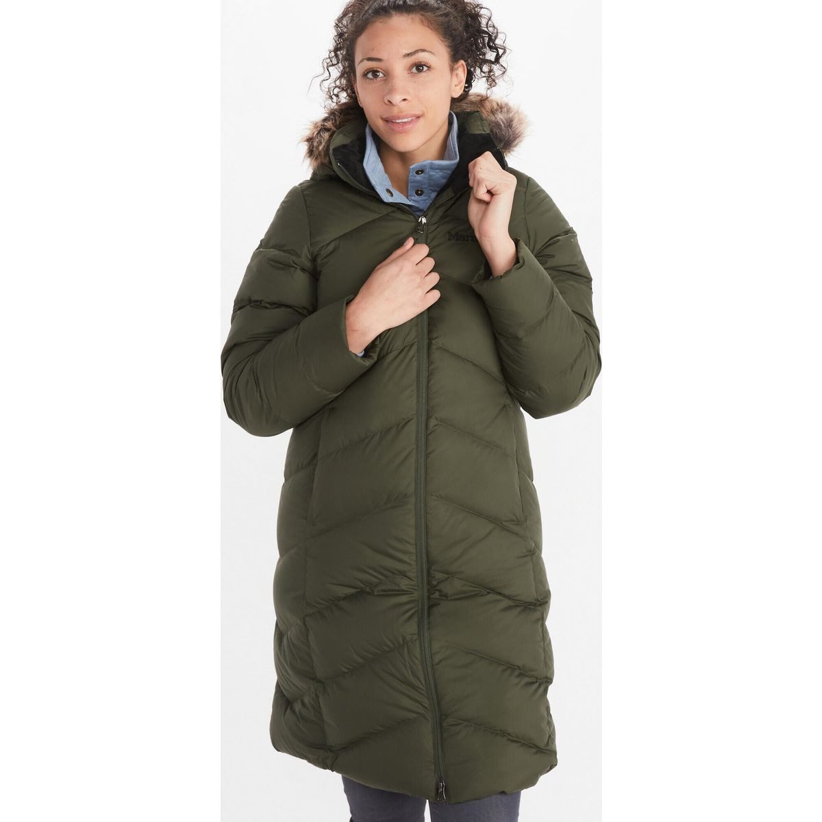 Marmot Outdoorjacke Wm's Montreaux Coat Eleganter Damenmantel mit 700er Daunenfüllung, wasserabweisend