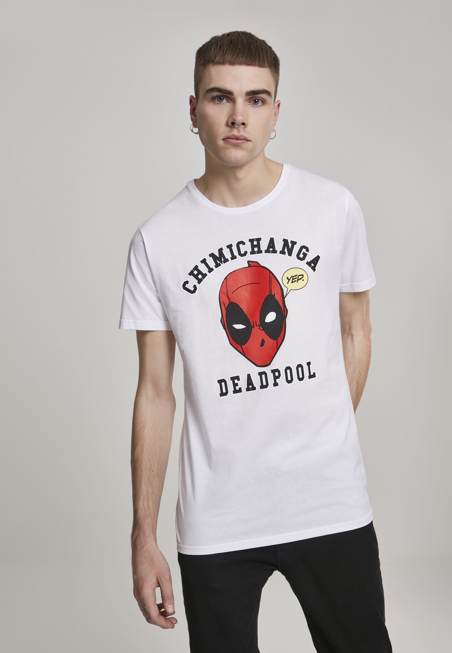Garantie Merchcode T-Shirt (1-tlg) Tee Deadpool Herren Chimichanga