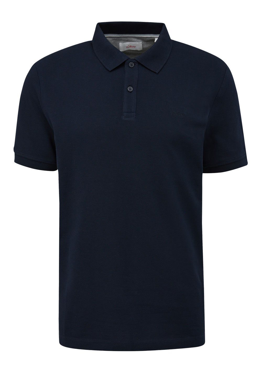 s.Oliver Poloshirt Basic (1-tlg) Poloshirt mit Logostickerei günstig online kaufen