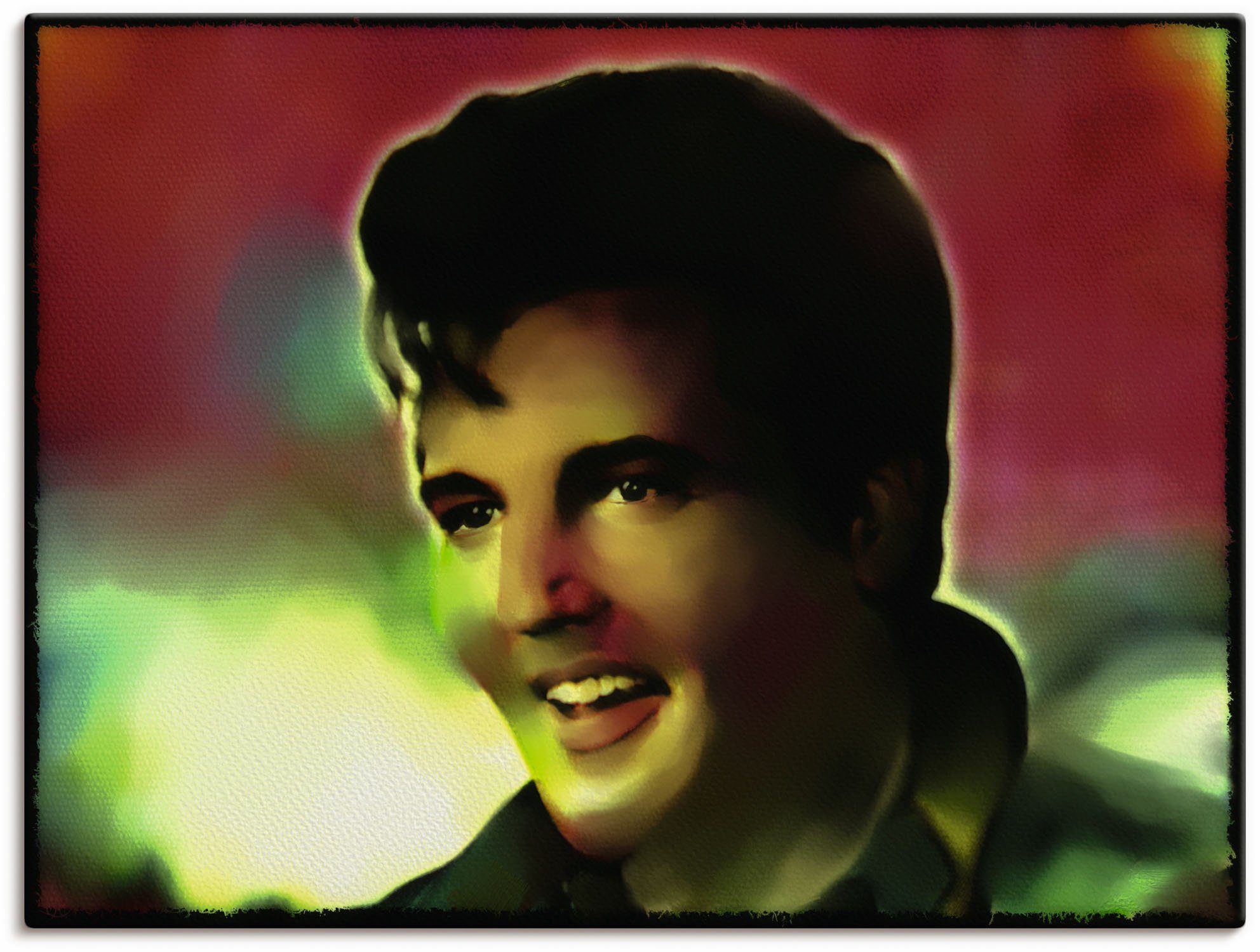 Artland Wandbild Elvis, Star - Pop Art, Bilder von berühmten Musikern (1 St), als Alubild, Leinwandbild, Wandaufkleber oder Poster in versch. Größen | Poster