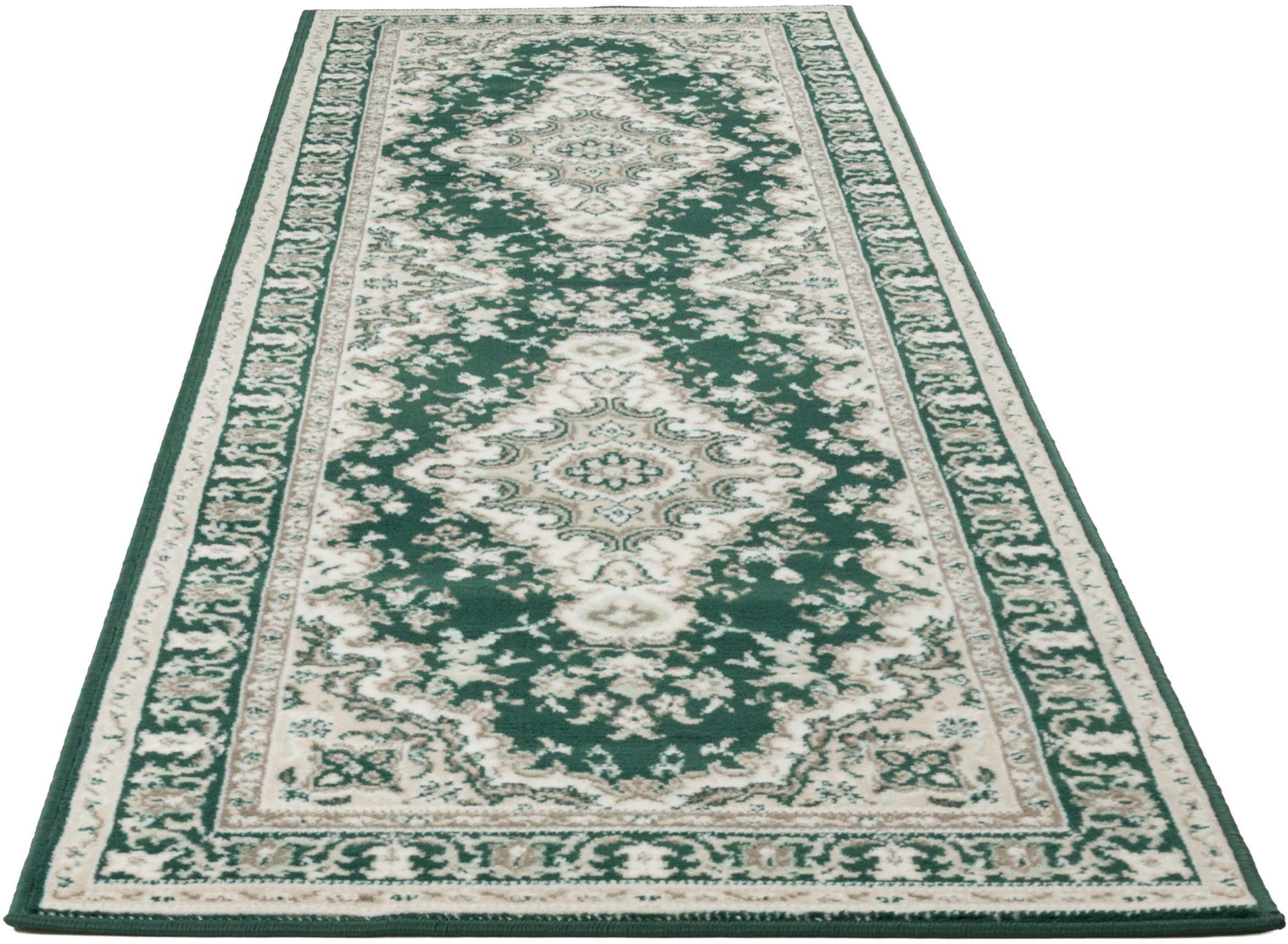 my home Läufer Oriental, Made in Belgium, rechteckig, Höhe: 7 mm, Läufer, Brücke, Kurzflor, Orient-Optik, mit Bordüre, gewebt