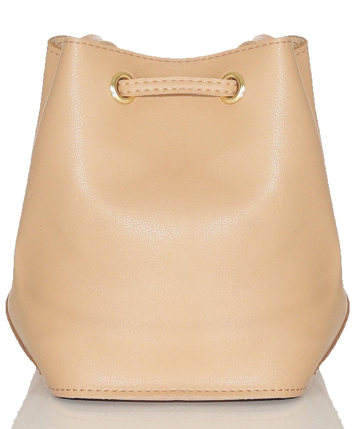 Umhängetasche fashion T2206, Nieten than malito beige more Umhängetasche mit