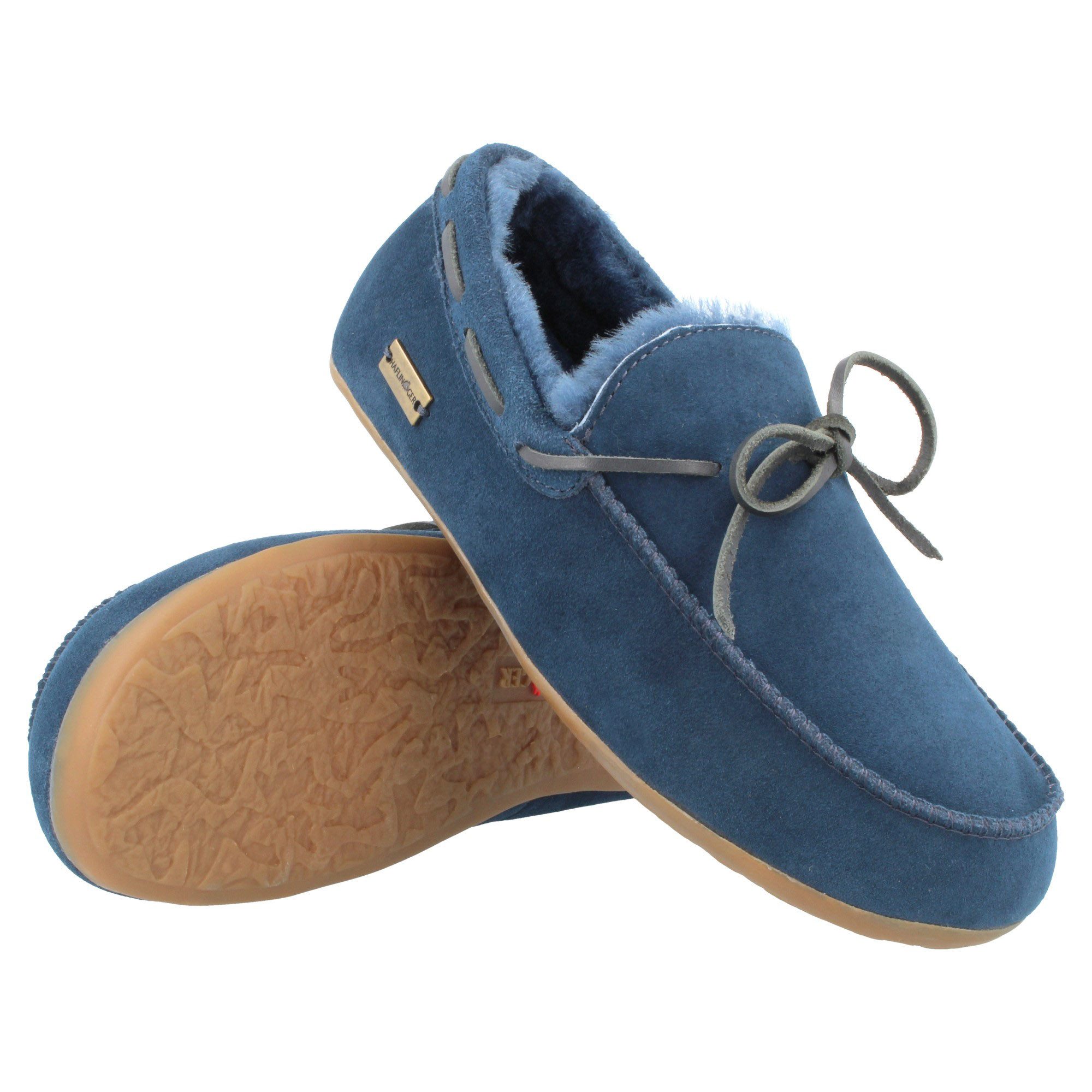 Haflinger Lammfellclog Mokassin Yumah Hausschuh aus Leder unisex Hausschuh – Bild 2 von 3
