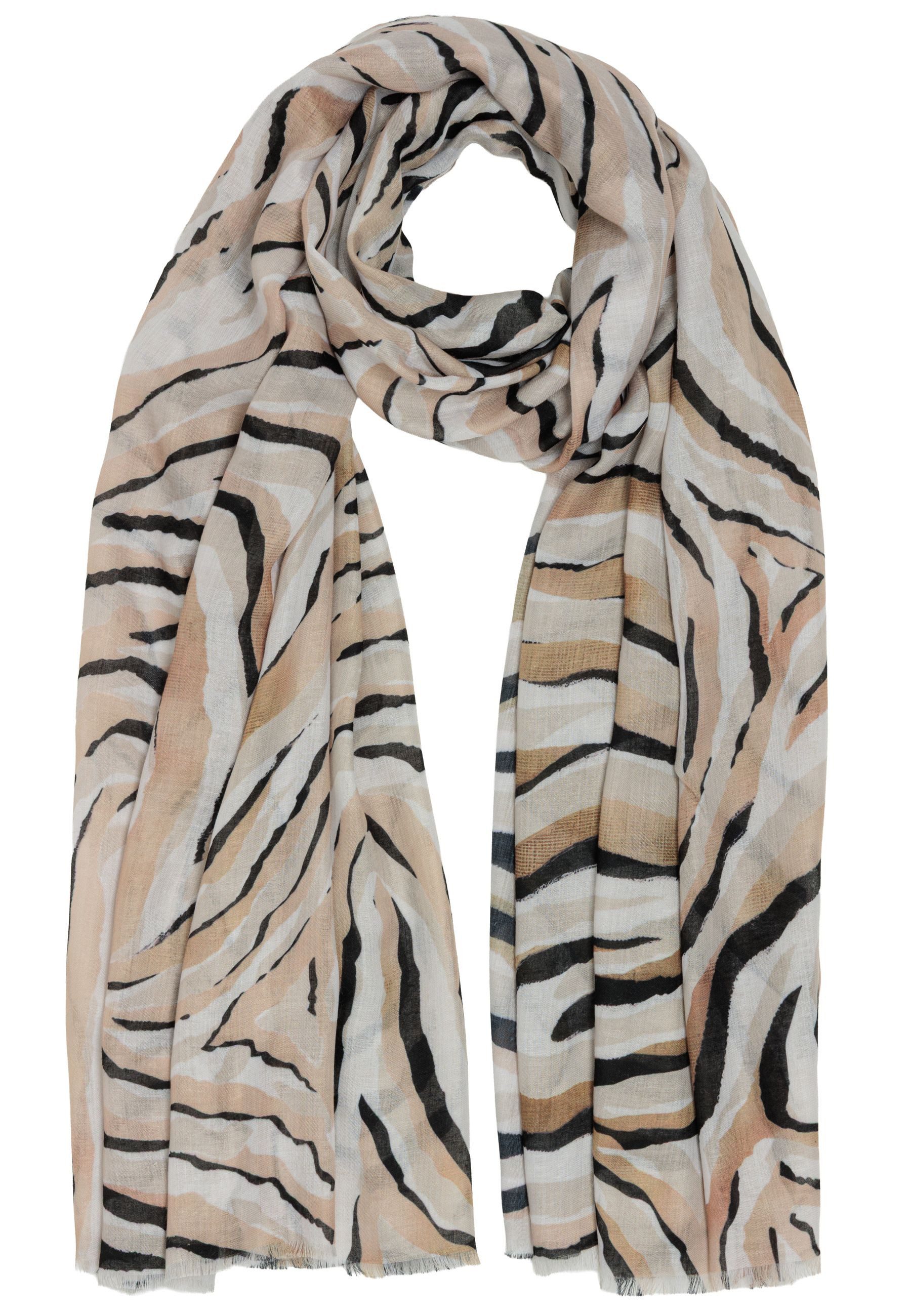 Caspar Modeschal Luftig warmer Damen Schal Halstuch mit Zebra Motiv - SC554 günstig online kaufen