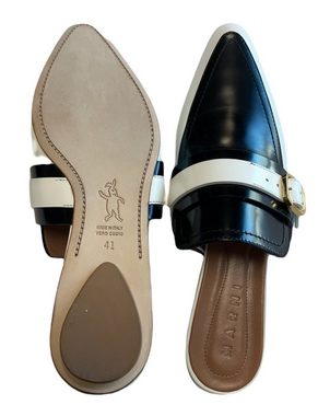 MARNI Marni Rare Leather Backless Sabot Slides Mules Loafer Slipper Shoes Sc Stiefelette