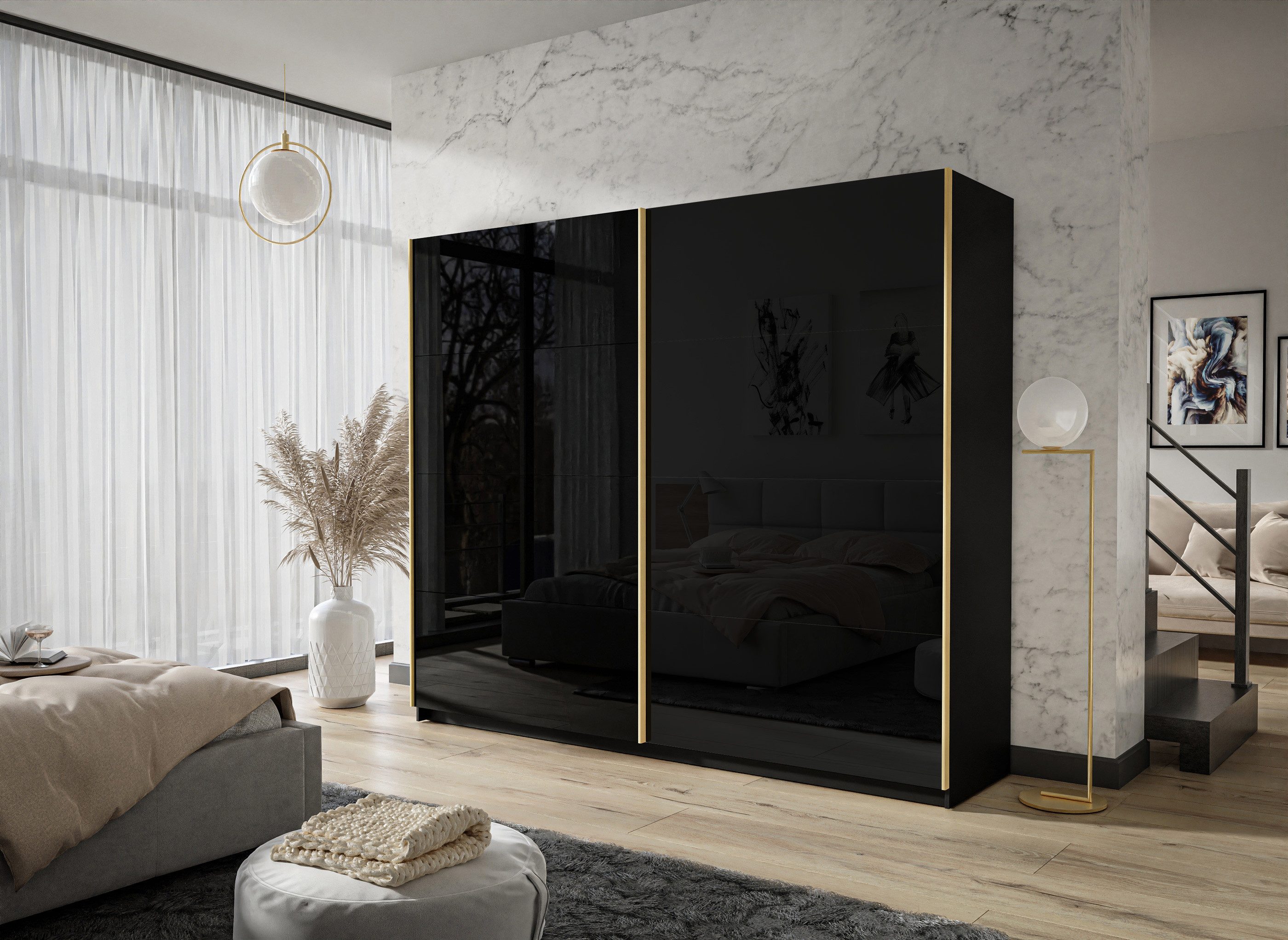 yourhouse24 Kleiderschrank Aura 244 cm Garderobe günstig online kaufen