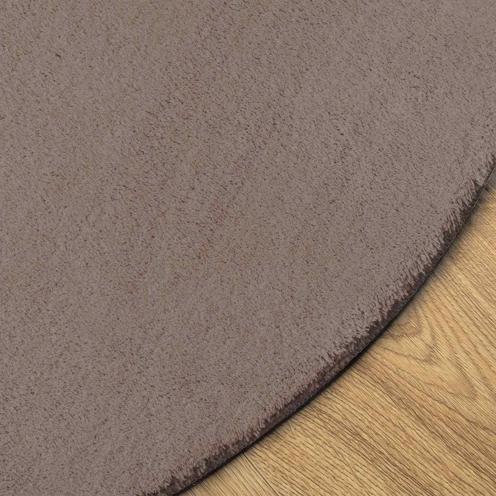 vidaXL Teppich Teppich HUARTE Sand 140 x 200 cm Polyester, Asymmetrisch – Bild 4 von 5