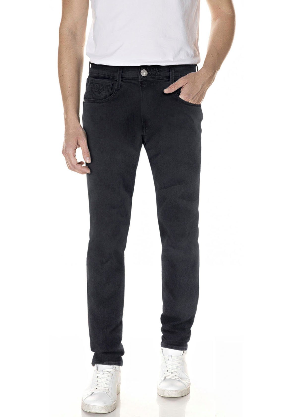 black-wash ANBASS Slim-fit-Jeans Replay