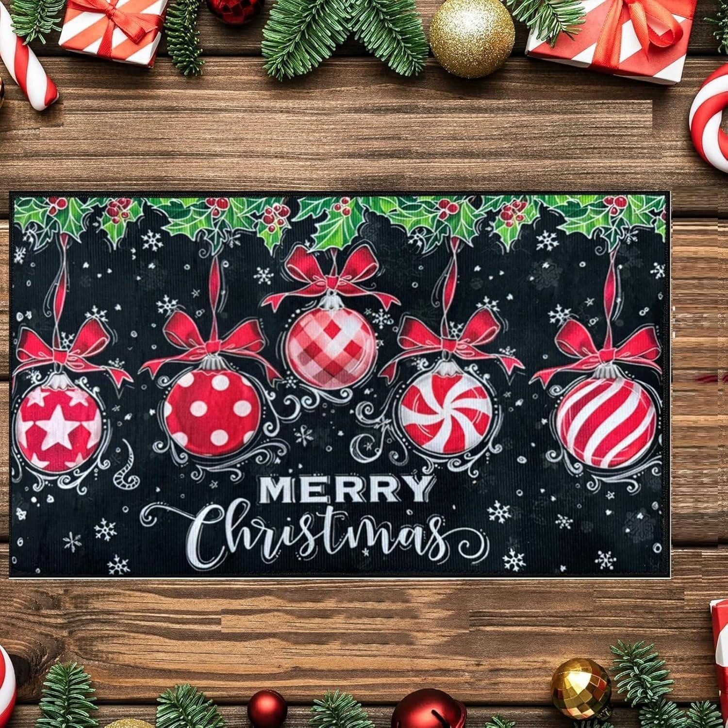 LuxusKollektion Fußmatte Weihnachtsmatte 40x60cm Motivwahl, rechteckig, Höhe: 5 mm