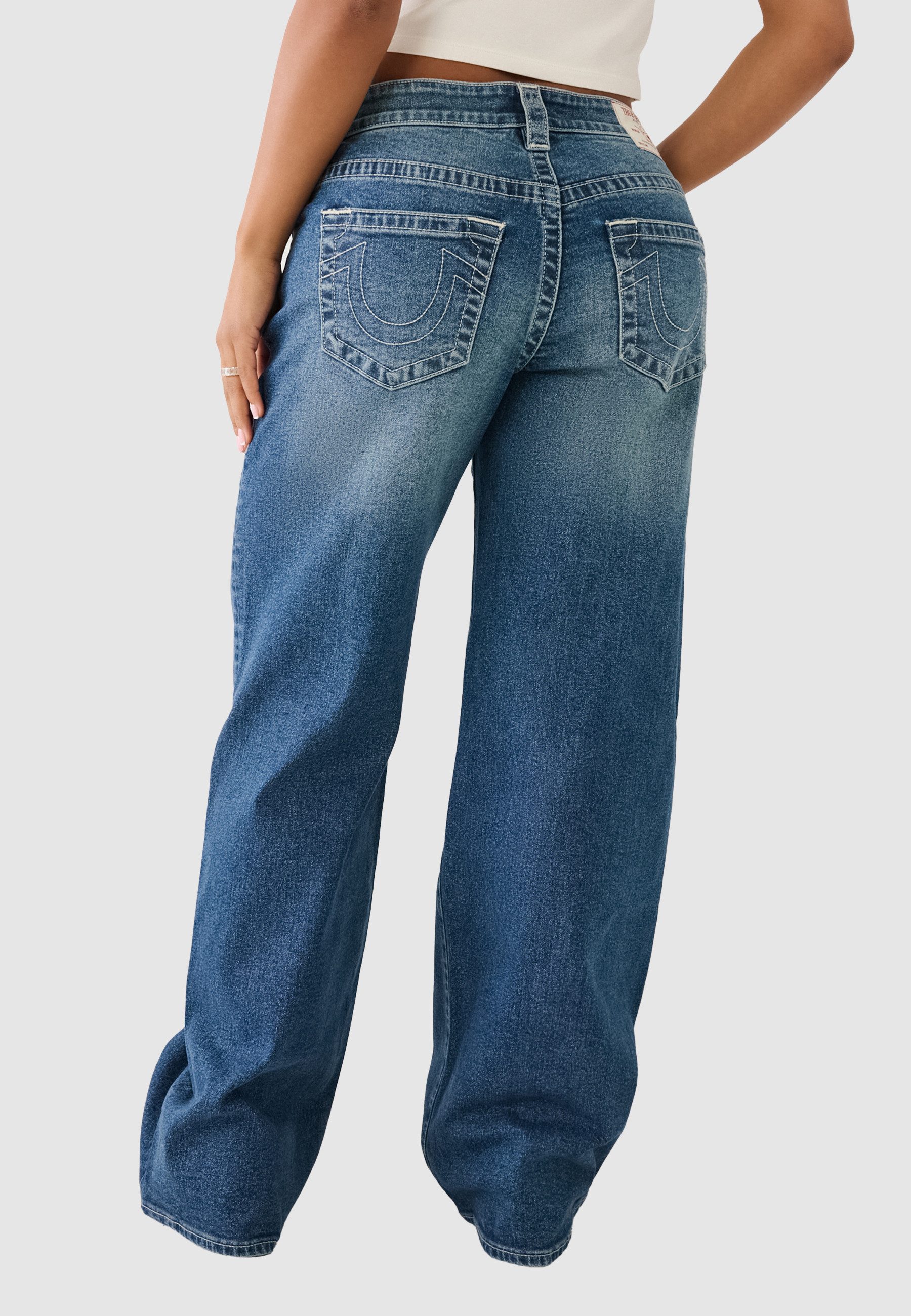 True Religion Loose-fit-Jeans BOBBI BAGGY JEAN Baumwollmischung, loose fit, regular waist