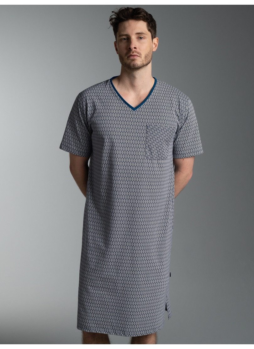Trigema Pyjama TRIGEMA Nachthemd mit modischem Allover-Muster (1 tlg)
