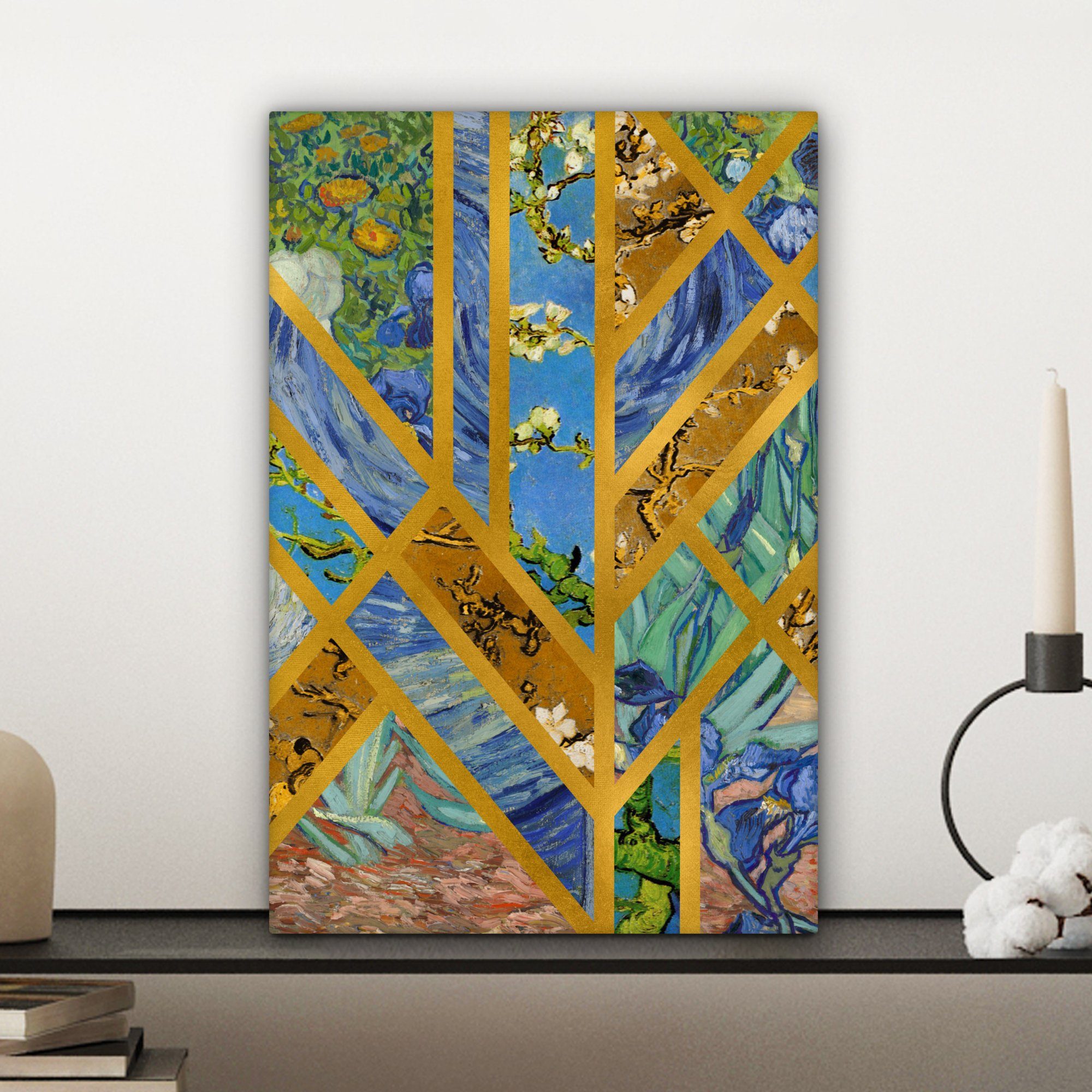 OneMillionCanvasses® Leinwandbild Van Gogh - Luxus, cm 20x30 Gemälde, Kunst St), Leinwandbild bespannt inkl. Zackenaufhänger, (1 fertig 