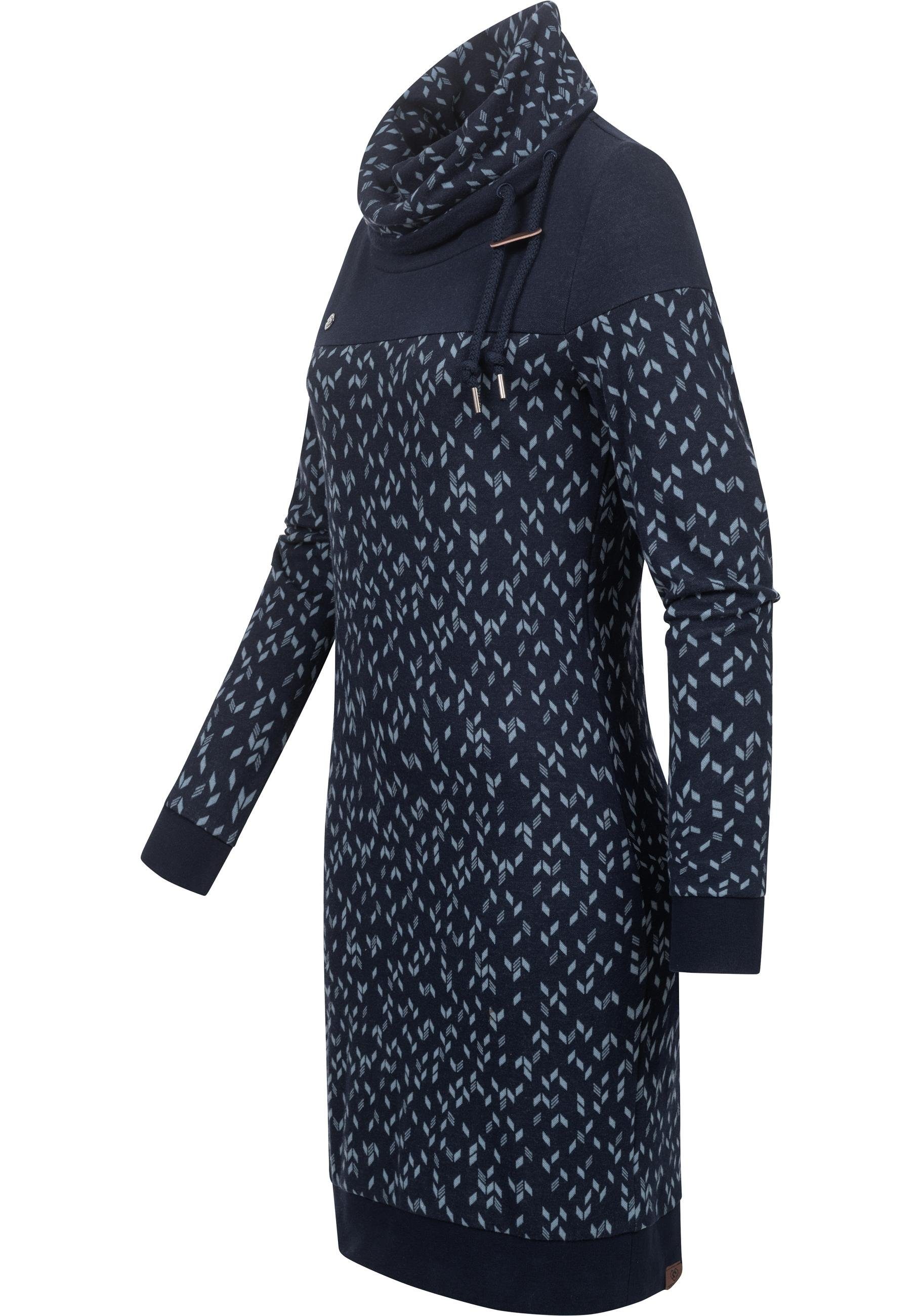 Ragwear Sweatkleid Chloe Dress stylisches Langarmkleid mit Ethnomuster günstig online kaufen