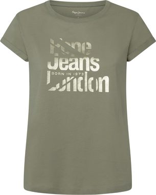 Pepe Jeans T-Shirt ENOLA mit metallischem Logoprint