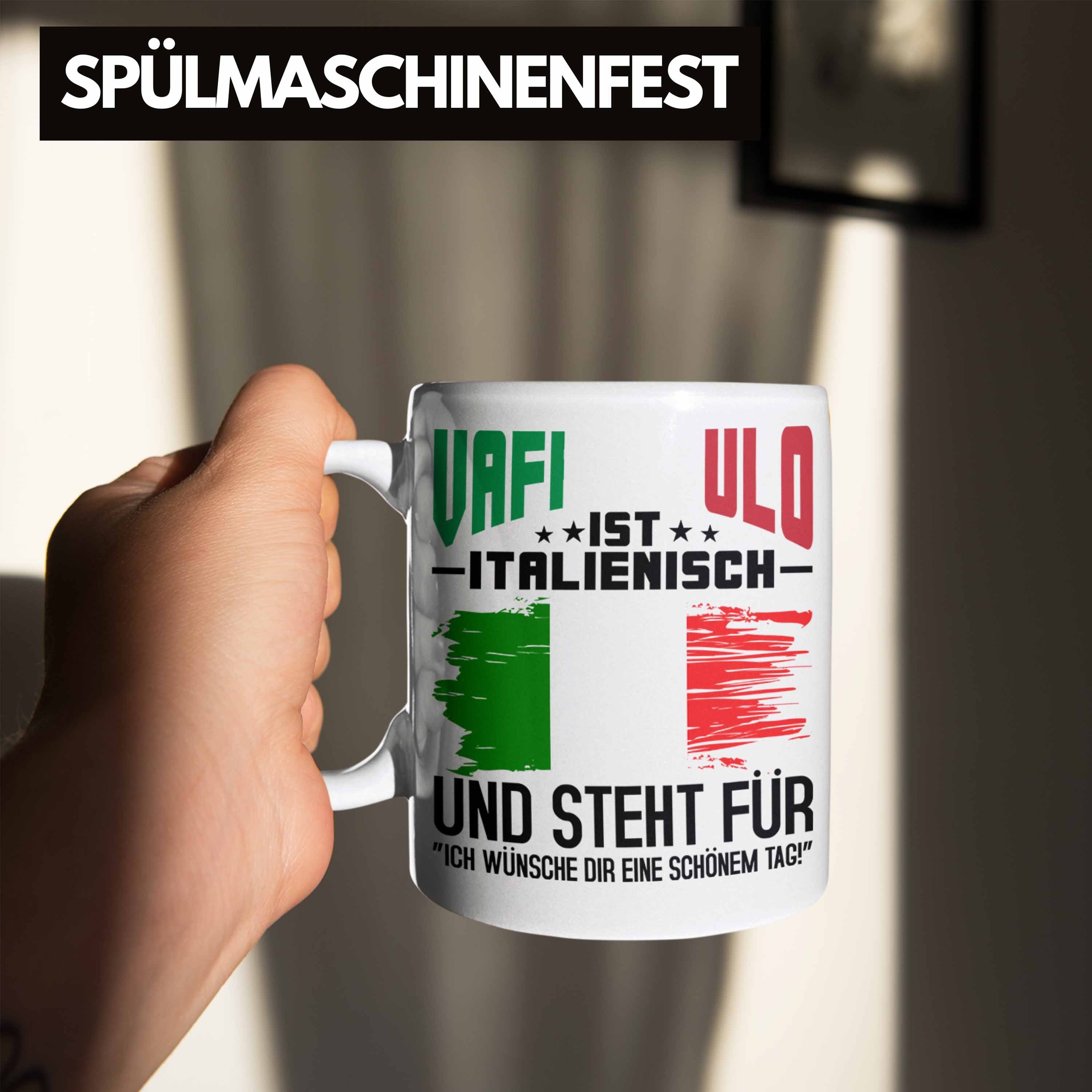 Tourist Vaffanculo Weiss Italiener Geschenk Sizilien Trendation Tasse Spruch Tasse Trendation - Reisen Lustiger