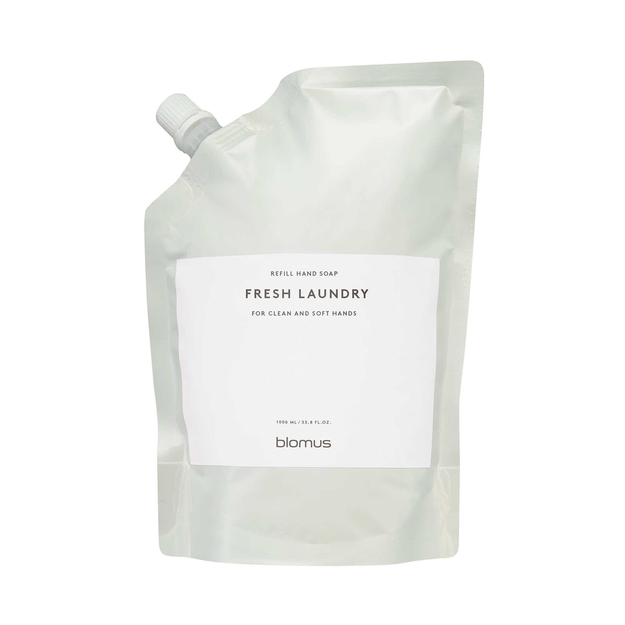 blomus Handseife -SATOMI- Flüssigseife Nachfüllpack: 1000ml purer Luxus für die Hände, Nachfüllpaket, Natürlich, Feuchtigkeitsspendend, Hautfreundlich, Vegan