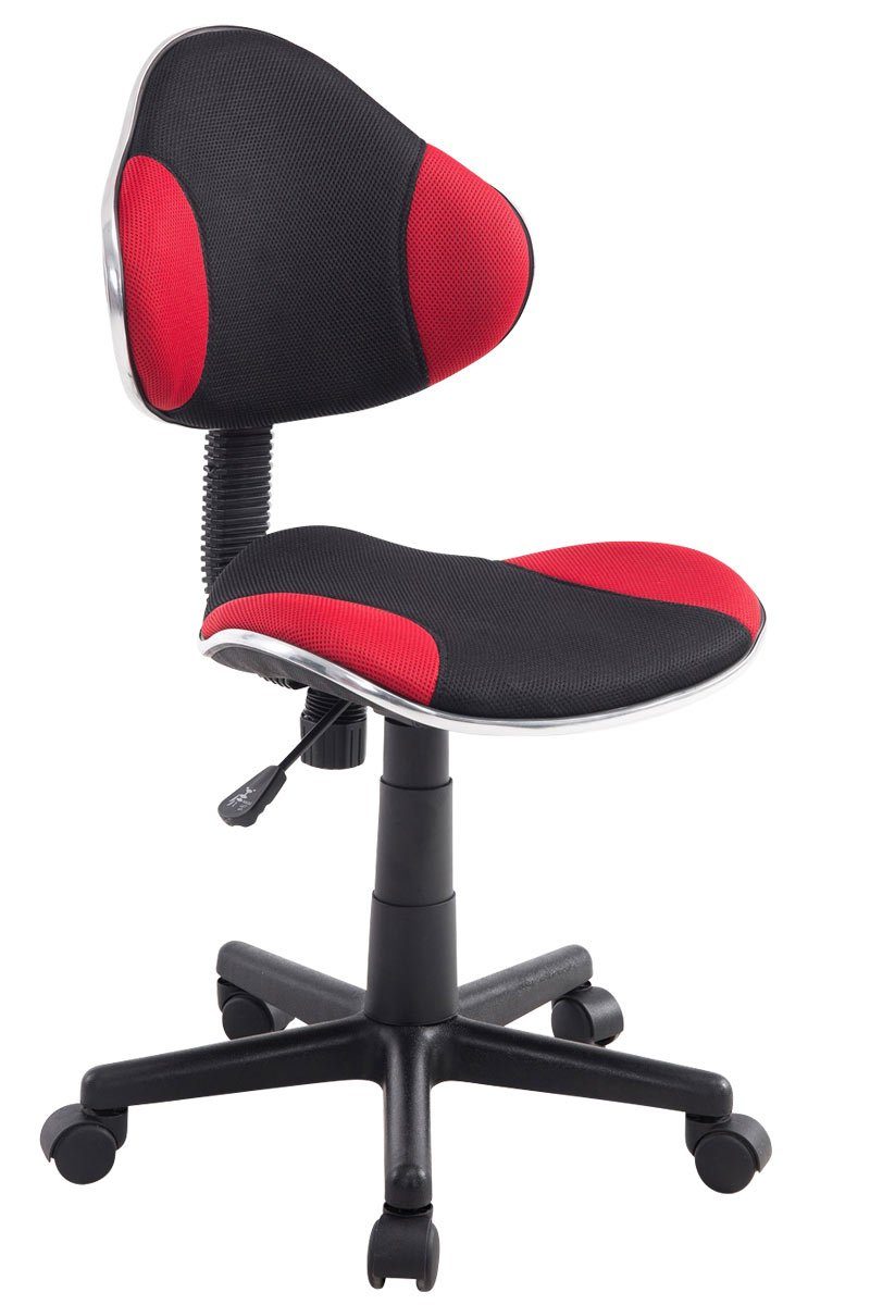 Standardmäßiges limitiertes Überseemodell! CLP Schreibtischstuhl Bastian Netz, höhenverstellbarer Kinder-Stuhl rot