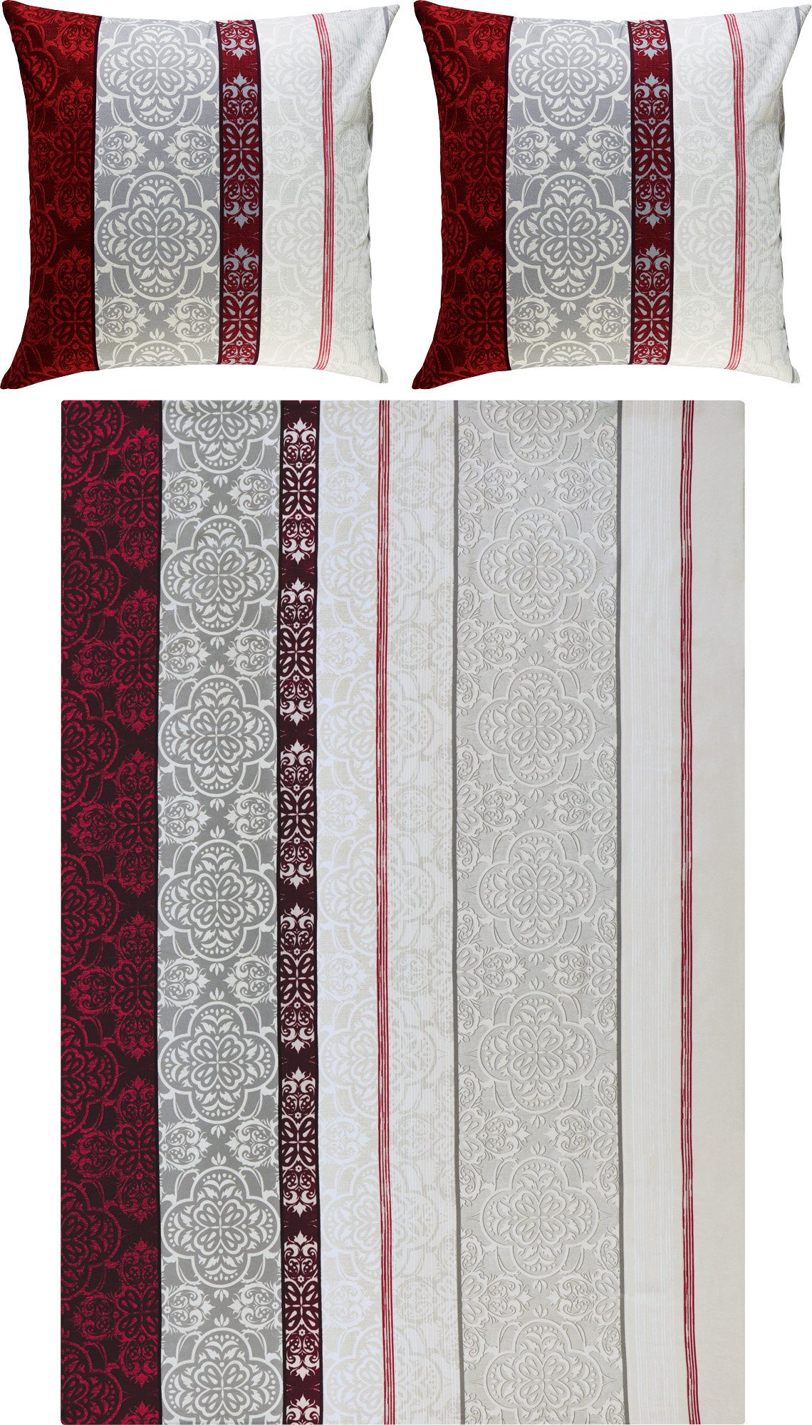REDBEST Bettwäsche Bettwäsche, Biber, Streifen günstig online kaufen