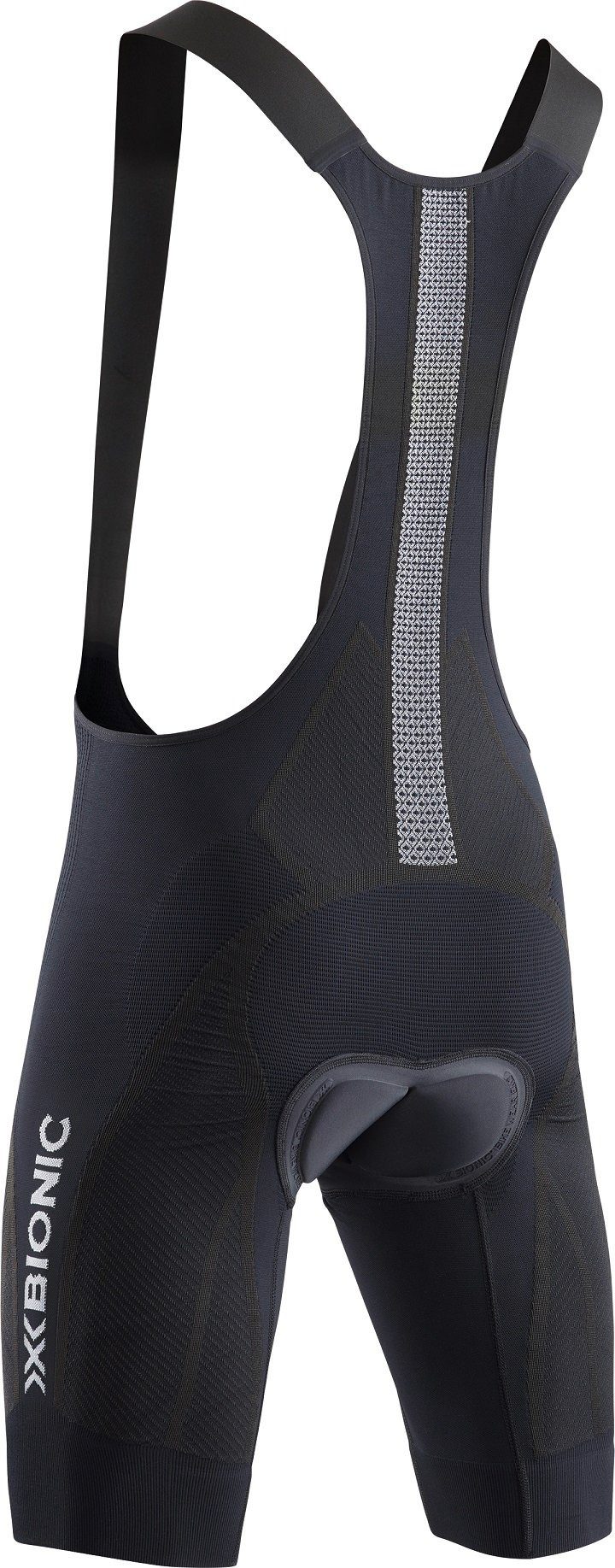 X-Bionic Fahrradhose Bike The Trick 4.0 BIB Short Padded schwarz/weiss Herren