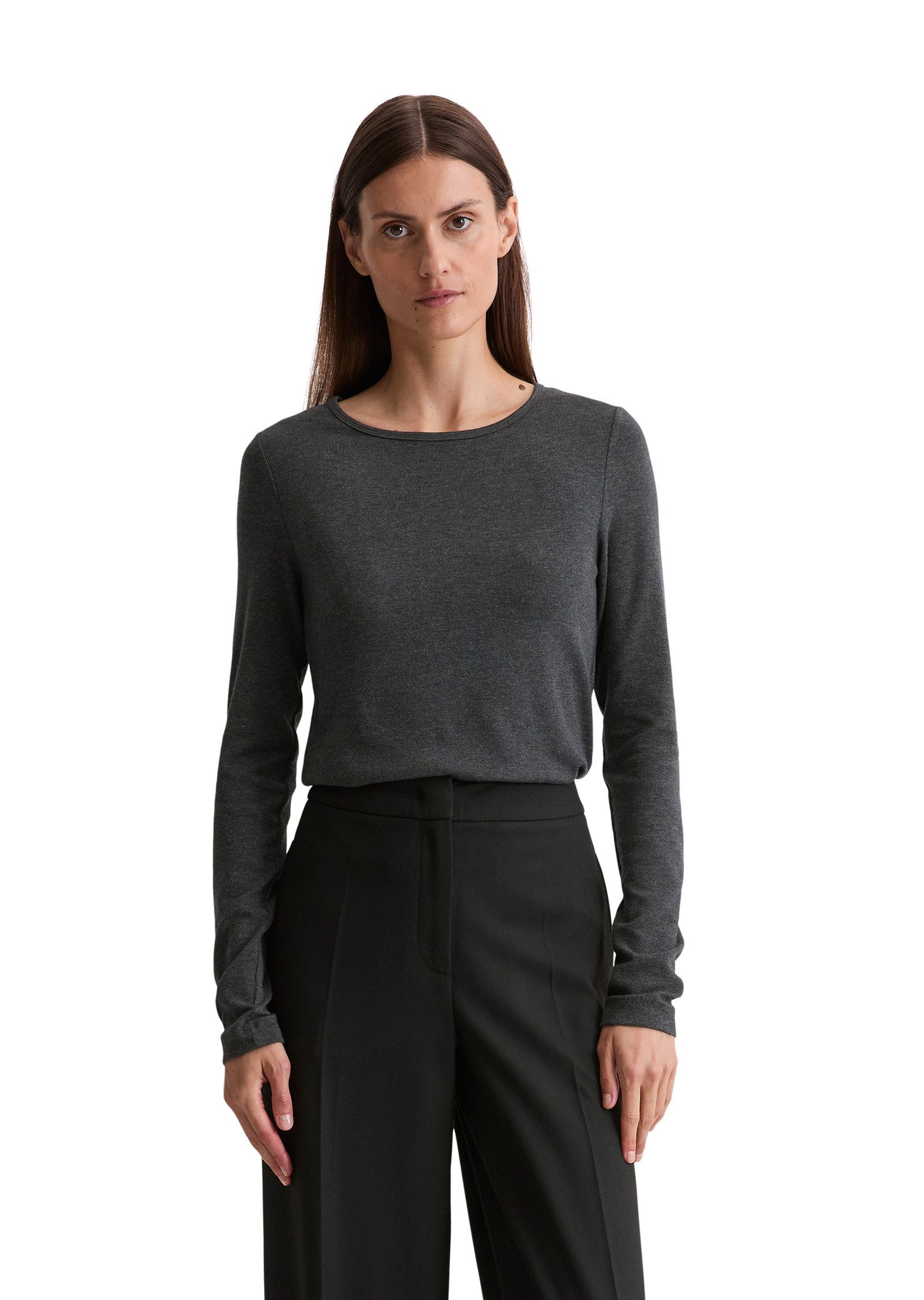 Langarmshirt aus TENCEL™ Modal-Baumwolle-Mix