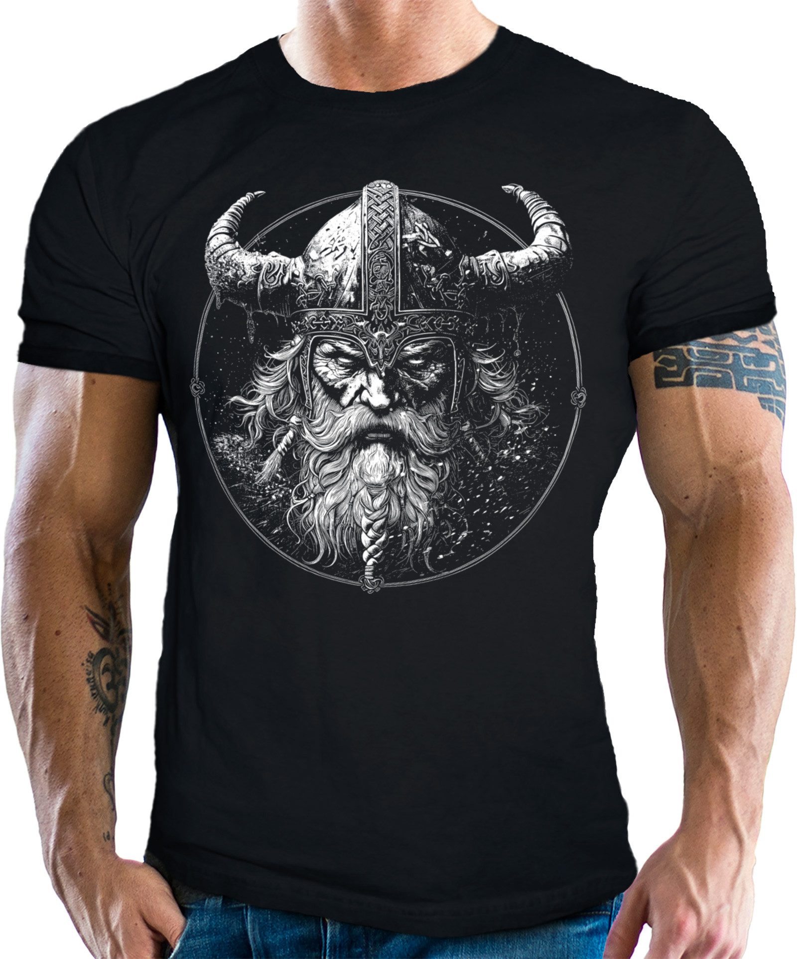 LOBO NEGRO® T-Shirt für Wikinger Nordmann Keltic Fans: X-King