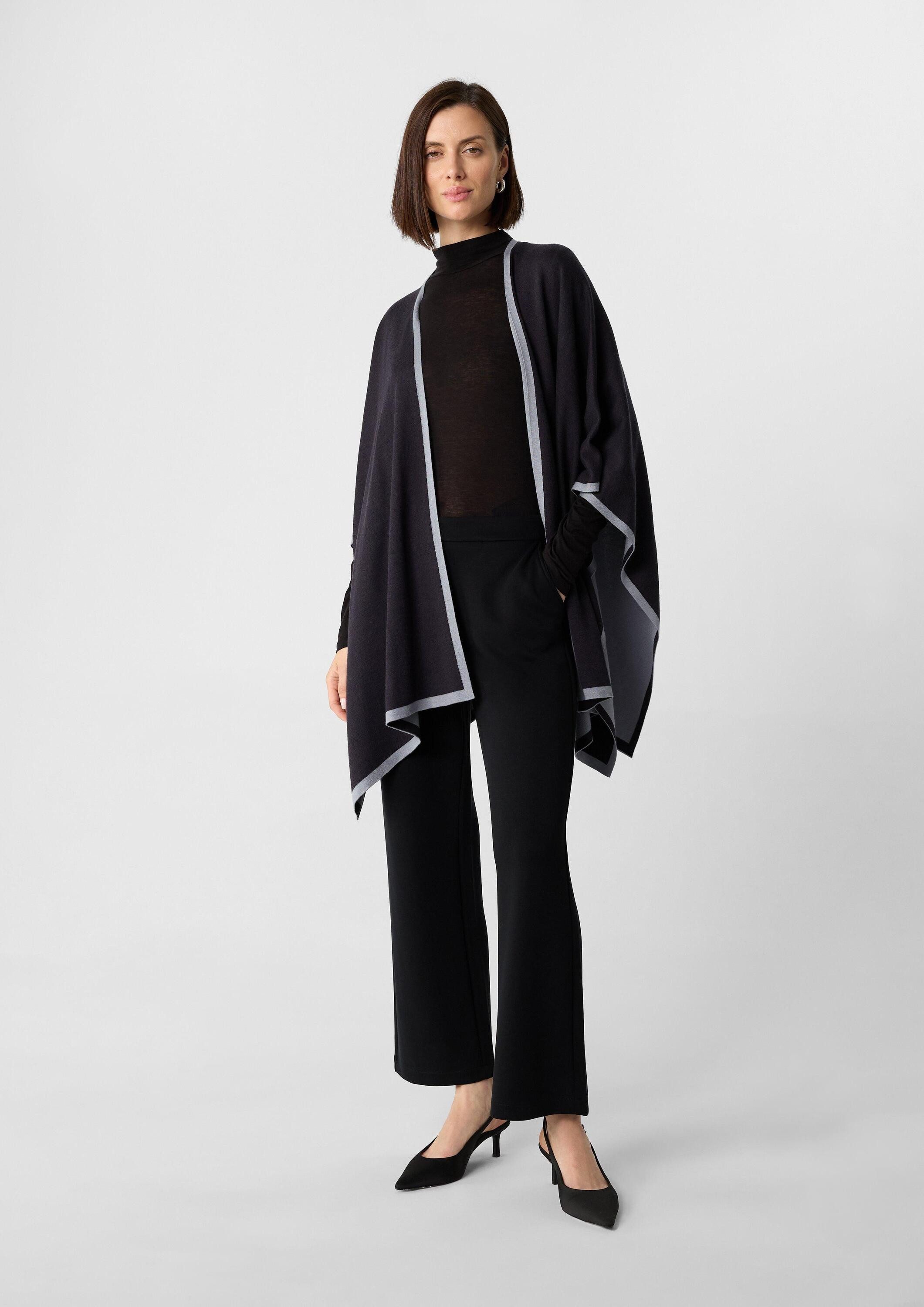 comma Poncho Indoor-Poncho Wendbarer Strick-Poncho