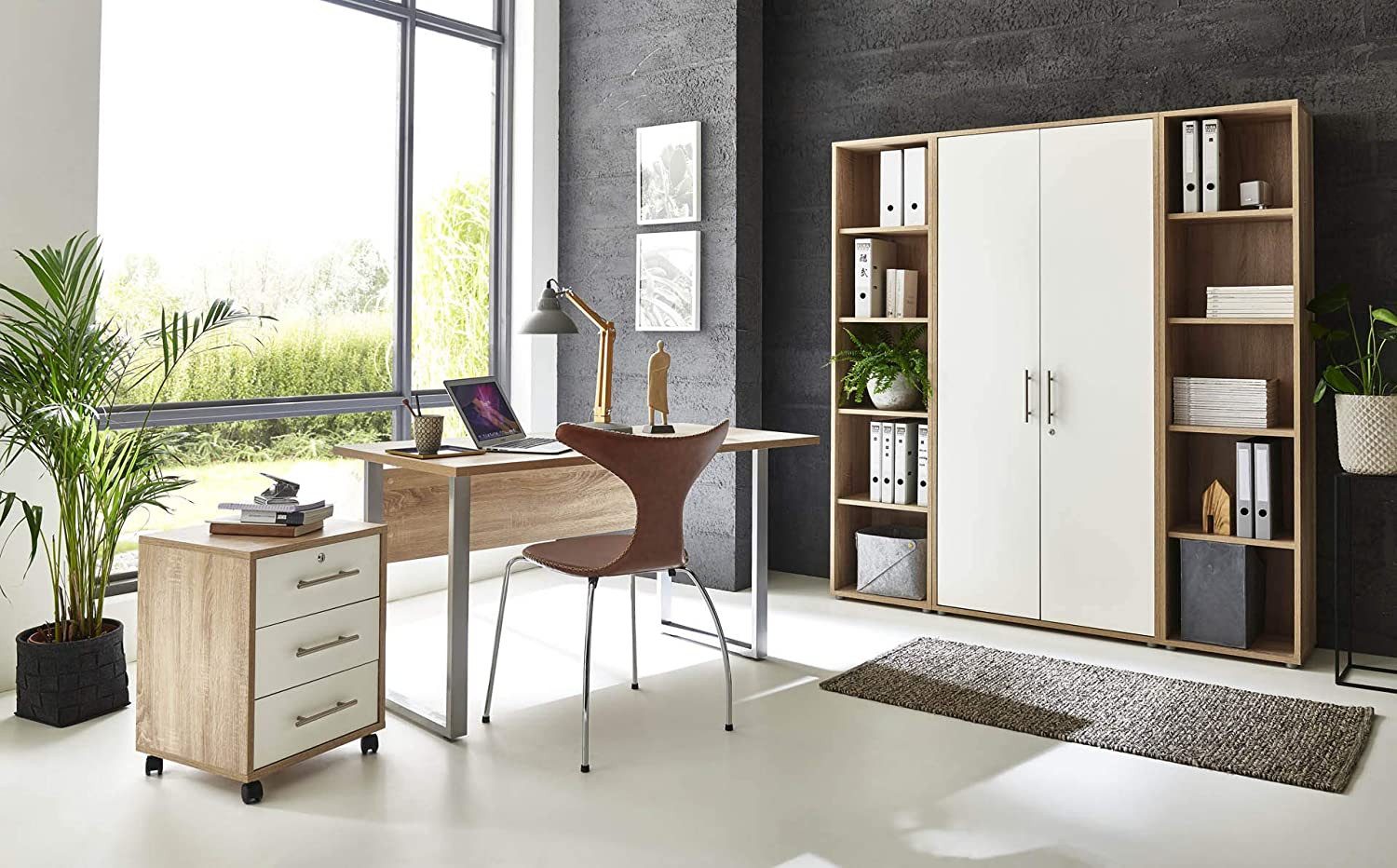 BMG Möbel Büromöbel-Set Office Edition Mini Set 3, Büromöbel komplett Set A günstig online kaufen