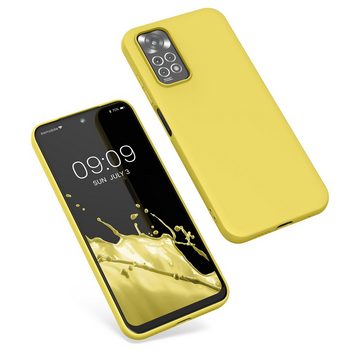 kwmobile Handyhülle Hülle für Xiaomi Redmi Note 11 / Note 11S, Hülle Silikon - Soft Handyhülle - Handy Case Cover - Strahlend Gelb