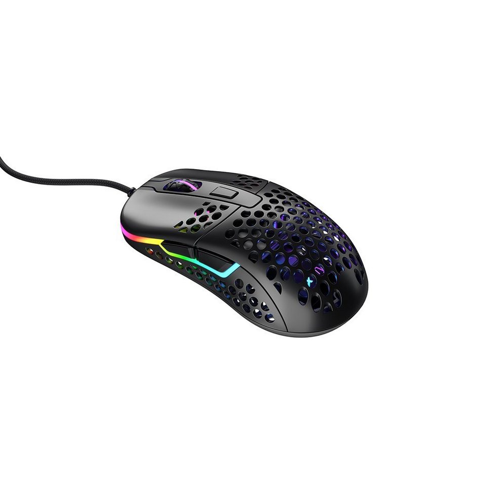 Cherry Xtrfy M42 RGB Black Gaming-Maus (kabelgebunden, RGB Beleuchtung)