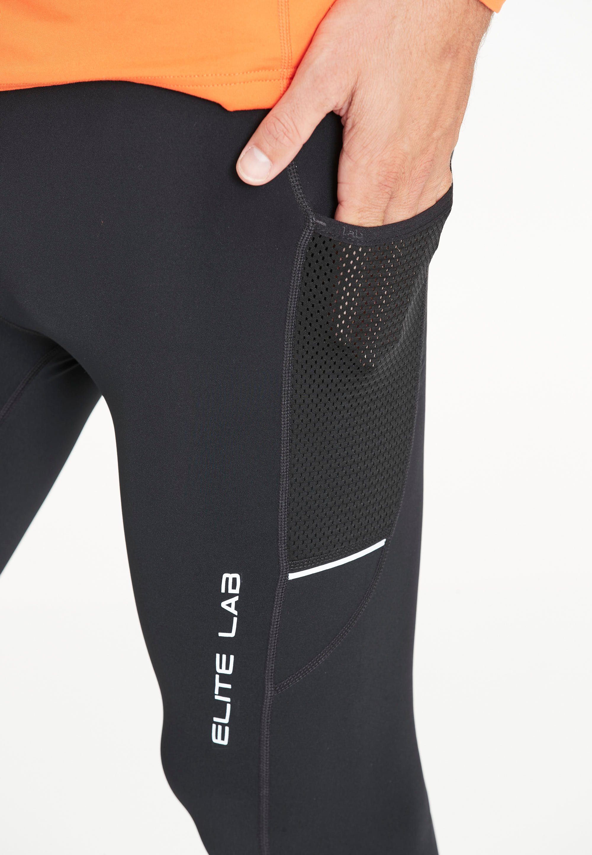 X1 ELITE mit reflektierenden Elite Run Details Lauftights LAB schwarz-schwarz