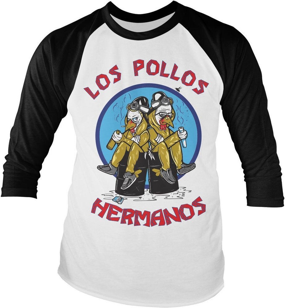 Breaking Bad Longsleeve Walter Jesse Hermanos Baseball Long Sleeve Tee
