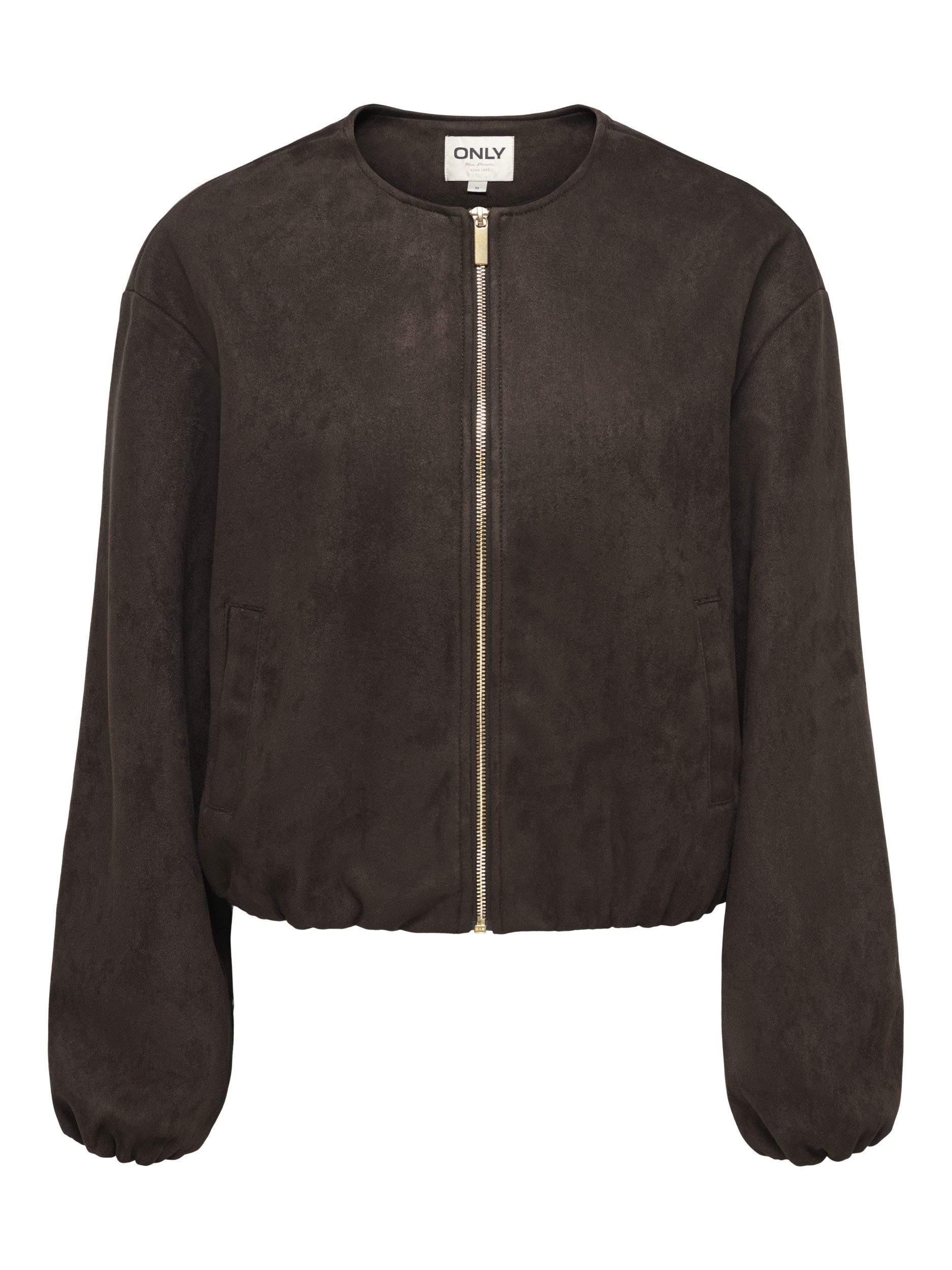 ONLY & SONS Langjacke ONLSTINA L/S FAUX SUEDE BOMBER PNT 244915 Chocolate Tor