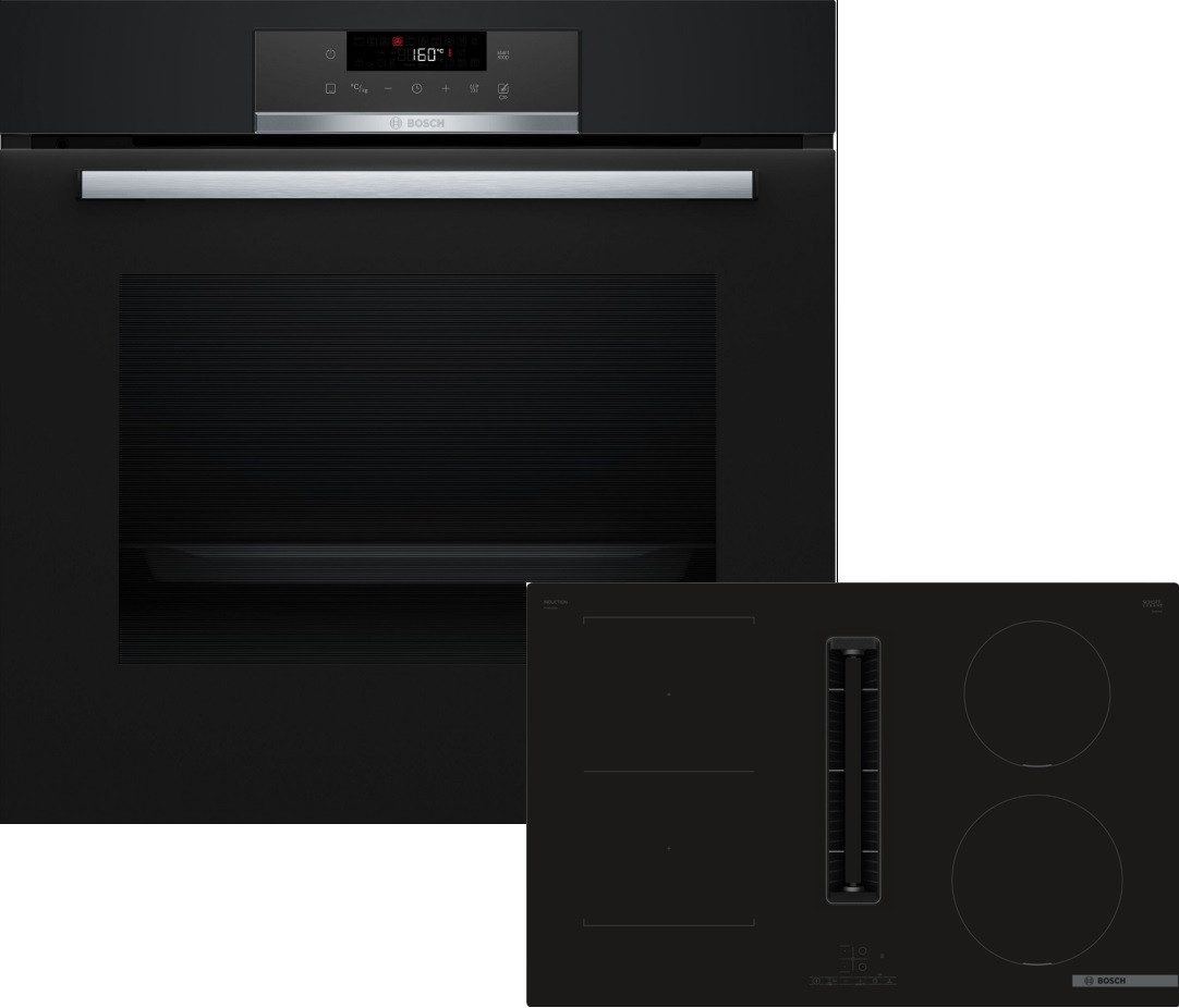 BOSCH Backofen-Set 2 HBA171BB3, mit nachrüstbar, AutoPilot, Halogen-Innenbeleuchtung