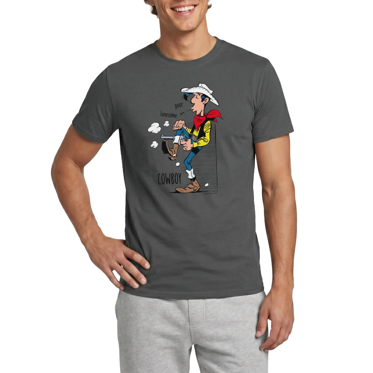 T-Shirt Lucky Luke Poor Lonesome Cowboy Männer T-Shirt